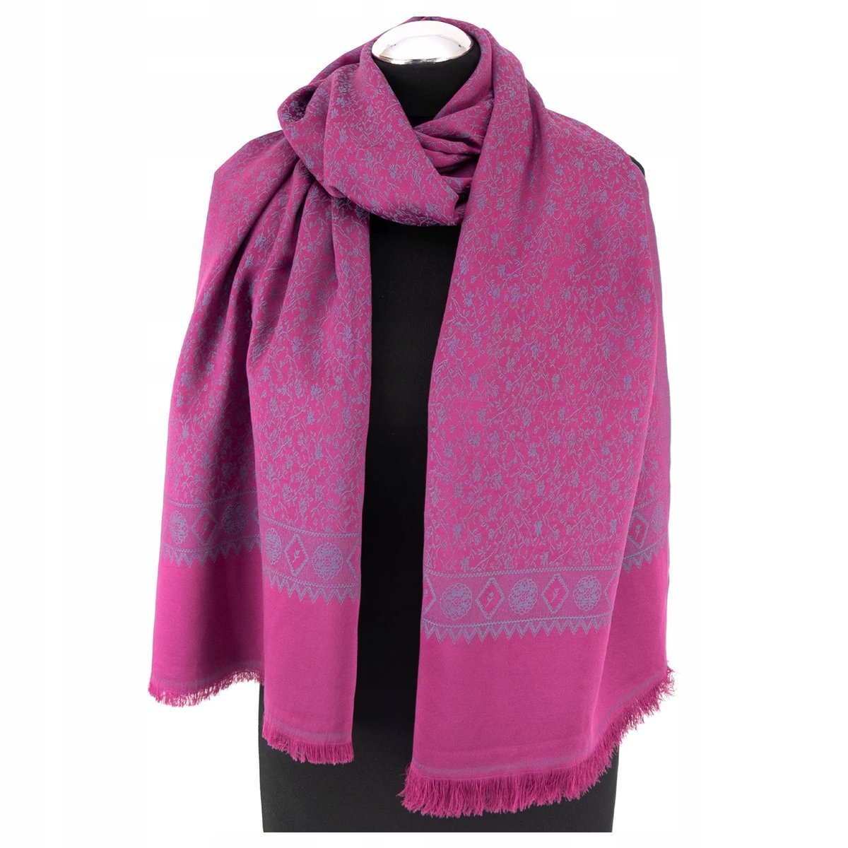 Szal Damski Wyróżniający Się Aksamitny Ciepły Orientalny Wzór Sen O Świcie