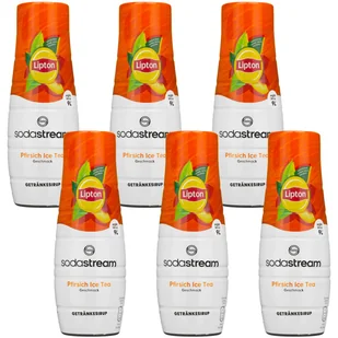 6x SODASTREAM SYROP KONCENTRAT LIPTON ICE TEA BRZOSKWINIA SOK DO WODY - Syropy i koncentraty owocowe - miniaturka - grafika 1
