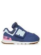 Buty dla dziewczynek - New Balance Sneakersy NW574NJ Granatowy - miniaturka - grafika 1