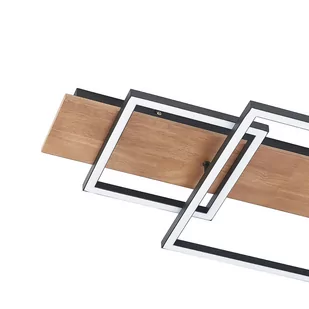 Lucande Chariska lampa sufitowa LED czarna 95cm - Lampy sufitowe - miniaturka - grafika 1