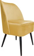 Fotele - Atos Fotel DUNAJ VELVET żółty tapicerowany do salonu ATOS - miniaturka - grafika 1
