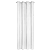 Firany - Firana na przelotkach Neli 140 x 250 cm biała - miniaturka - grafika 1