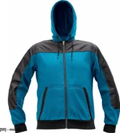 Odzież robocza - CERVA CREMORNE bluza - męska bluza z suwakiem, kaptur, 55% bawełna, 45% poliester - morski L - miniaturka - grafika 1