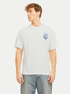 Koszulki męskie - Jack&Jones T-Shirt Charge 12269384 Biały Relaxed Fit - miniaturka - grafika 1