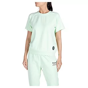 Replay Bluza damska, 031 amazoński zielony, L - Bluzy damskie - miniaturka - grafika 1