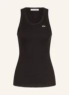 Koszulki i topy damskie - Lacoste Top schwarz - miniaturka - grafika 1