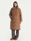 Płaszcze damskie - Tommy Hilfiger Płaszcz zimowy WW0WW47279 Beżowy Relaxed Fit - miniaturka - grafika 1