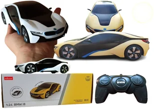 Autko Zdalnie Sterowane BMW i8 UV ZMIENIA KOLOR NA SŁOŃCU Rastar Samochód Auto Na Pilot 2,4GHz RC 1:24 - Zabawki zdalnie sterowane - miniaturka - grafika 1