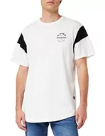 Koszulki męskie - G-STAR RAW Męski T-Shirt Sport Panel Originals Logo, biały (White 4561-110), XS - miniaturka - grafika 1