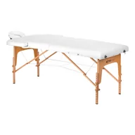 Stoły i łóżka do masażu - Stół składany do masażu drewniany Komfort Activ Fizjo Lux 2 segmentowy 190x70 BIAŁY - miniaturka - grafika 1