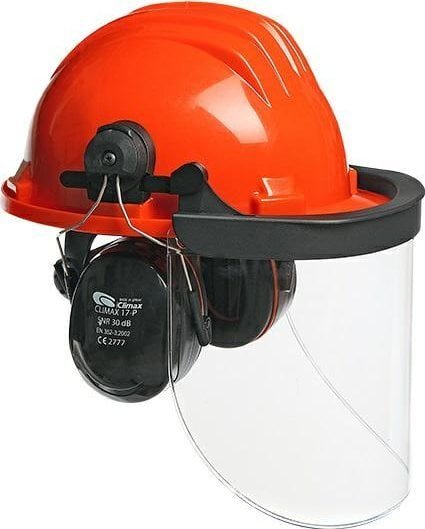 Climax PROTECTIVE HELMET WITH FACE SHIELD AND EARMUFFS 437-I