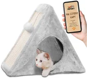 Legowiska dla kotów - Legowisko dla kota budka z drapakiem Zabawka - miniaturka - grafika 1