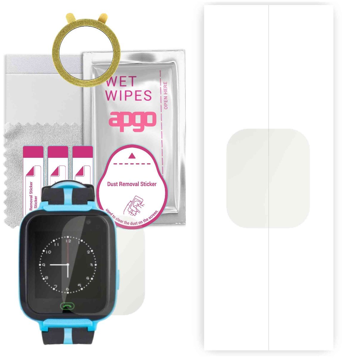 1x Folia hydrożelowa MATOWA do Kruger&Matz SmartKid - apgo Smartwatch Hydrogel MATTE Protection Ochrona na ekran smartwatcha