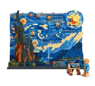 Klocki - Zestaw Klocków Klocki Obraz Van Gogh Gwiaździste Niebo 1858 Elementów - miniaturka - grafika 1