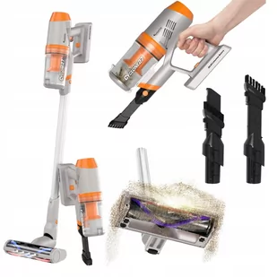 TurboTronic Odkurzacz Pionowy Bezworkowy Turboszczotka Led Moc - Odkurzacze pionowe - miniaturka - grafika 1