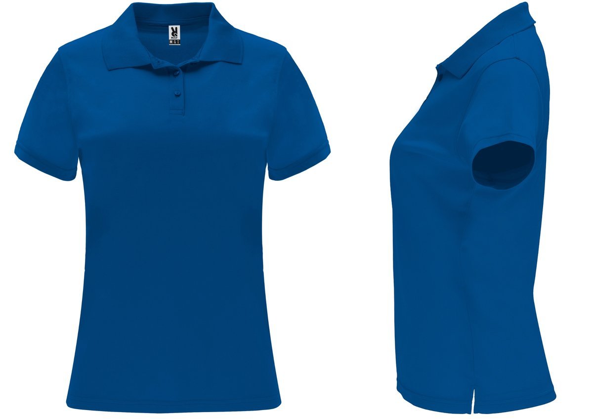 Koszulka POLO Sportowa Damska Polówka Roly MONZHA 0404 NIEBIESKI Royal S