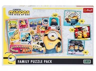 Puzzle - Puzzle Family Pack Minionki 3w1 Wejście Gru - miniaturka - grafika 1