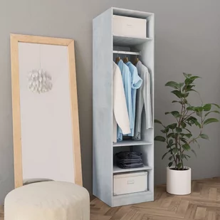 vidaXL vidaXL Szafa, kolor betonowy szary, 50x50x200 cm, płyta wiórowa - Szafy - miniaturka - grafika 1