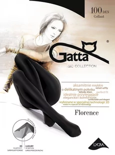 RAJSTOPY GATTA FLORENCE 100 3D (kolor Nero, rozmiar 3) - Rajstopy - miniaturka - grafika 1