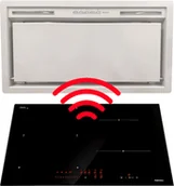 Zestawy AGD - FALMEC płyta indukcyjna 60 H2H 59x51 + okap GRUPA SILNIKOWA PLUS 50 biały 800 m3/h - miniaturka - grafika 1