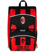 Plecaki - Seven Milan plecak dwukomorowy wysuwany, czerwony i czarny, drużyna piłkarska, pojemność maxi, wstępnie uformowane oparcie, dziecko, szkoła podstawowa, Czerwony, Taglia unica, Casual - miniaturka - grafika 1