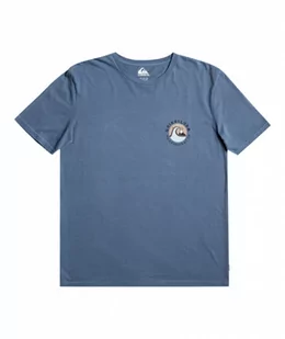 Męski t-shirt z nadrukiem Quiksilver Pastime Paradise - niebieski - QUIKSILVER - Koszulki sportowe męskie - miniaturka - grafika 1