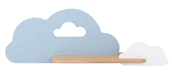 Lampy ścienne - Candellux Kinkiet LED 5W dla dziecka niebiesko-biała chmurka z półką Cloud 21-33567 21-33567 - miniaturka - grafika 1