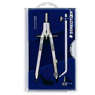 Kompasy - STAEDTLER Mars Professional 555 zestaw kompasów z częścią ołowiową, przedłużaczem, adapterem technicznym, uniwersalnym adapterem i pudełkiem na części zamienne - miniaturka - grafika 1