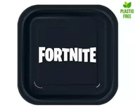 Zestawy szkolne - Godan Talerzyki papierowe Fortnite 18cm 8 szt. - Godan - miniaturka - grafika 1