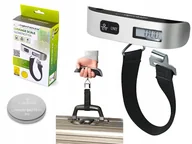 Akcesoria podróżnicze - 2 x CYFROWA ELEKTRONICZNA PODRÓŻNA WAGA BAGAŻOWA LOTNICZA TURYSTYCZNA 50 KG - miniaturka - grafika 1