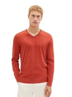 Tom Tailor Sweter w kolorze czerwonym - Swetry męskie - miniaturka - grafika 1