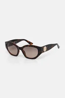 Okulary przeciwsłoneczne - Guess okulary przeciwsłoneczne damskie kolor czarny GF6164 52F - miniaturka - grafika 1