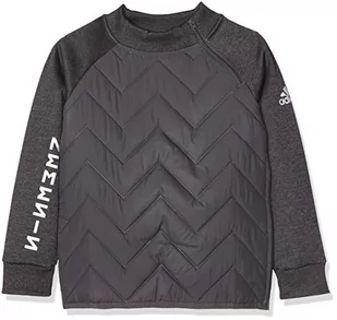adidas Bluza chłopięca Nm z długim rękawem czarny Black/Grey Five. 152 - Bluzy dla chłopców - miniaturka - grafika 1