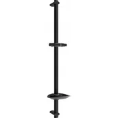 Zasłony prysznicowe - Drążek prysznicowy z mydelniczką MEXEN DB, czarny, 75 cm - miniaturka - grafika 1