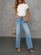 Koszulki i topy damskie - Milan Kiss Koszulka w kolorze białym - miniaturka - grafika 1