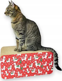 Drapak dla kota świąteczny Mruu&Pruu Pezent dla kota świąteczna lama - Drapaki dla kotów - miniaturka - grafika 1