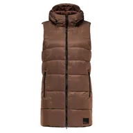 Kamizelki damskie - Damska Kamizelka pikowana JACK WOLFSKIN EISBACH VEST W 1206991-5141 – Brązowy - miniaturka - grafika 1
