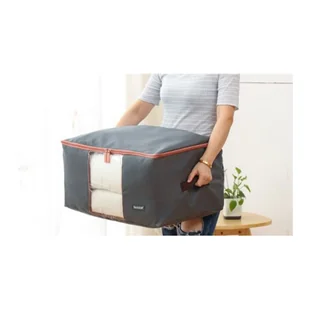 POKROWIEC Kufer NA POŚCIEL UBRANIA ORGANIZER TORBA grafitowa XL 60x40x30cm OR106GRAF - Wyposażenie pokoiku dziecięcego - miniaturka - grafika 6