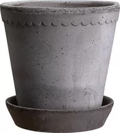 Donice - Doniczka Helena 30 cm szara z podstawką - miniaturka - grafika 1