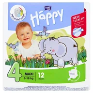 Apteczki i materiały opatrunkowe - TZMO BELLA BABY HAPPY MAXI Pieluchy 8-18 kg 12 sztuk - miniaturka - grafika 1