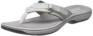 Clarks Brinkley Sea japonki damskie, biały - Weiß White Synthetic - 41 EU - Klapki i japonki damskie - miniaturka - grafika 1