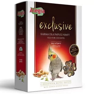 Alegia Exclusive karma dla papugi nimfy 700g EXCLUSIVE NIMFA 700G - Karma dla ptaków - miniaturka - grafika 1