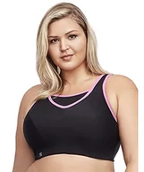 Biustonosze - Glamorise Damski biustonosz sportowy bez fiszbin gładki pełna figura bez fiszbin biustonosz sportowy - miniaturka - grafika 1