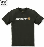 Koszulki męskie - Carhartt Koszulka Carhartt Core Logo T-Shirt Peat - miniaturka - grafika 1