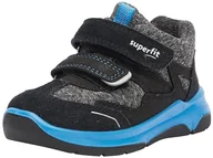 Buty dla chłopców - Superfit Chłopięce sneakersy Cooper, Czarno-niebieski 0010, 22 EU Schmal - miniaturka - grafika 1