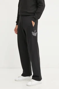 adidas Originals spodnie dresowe bawełniane kolor czarny gładkie JJ1510 - Spodnie męskie - miniaturka - grafika 1