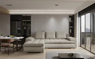 Narożniki - Sofa w kształcie L TOMI narożnik, tkanina Abriamo, wiele kolorów Beżowy Lewostronny - miniaturka - grafika 1