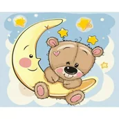 Malowanie po numerach - Malowanie po numerach - Miś w ramionach snu 40x50 - Twoje Hobby - miniaturka - grafika 1