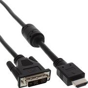 Kable - InLine Kabel HDMI DVI-D M/M Czarny 1.5m 17664 - miniaturka - grafika 1