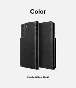 RINGKE Folio Signature skórzane etui z klapką do Samsung Galaxy S22 czarny (FSS119R263) FSS119R263 - Etui i futerały do telefonów - miniaturka - grafika 4